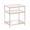 thumbnail image 1 of Table d'Appoint en Verre SEI Furniture Knox en Or Métallique, 1 of 5