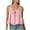 Pink-1, variant on Women Lace Trim Vest Tank Tops Crewneck Semi Sheer Tie Button Front Crop Y2K Going Out Tops Casual Cute Summer Sleeveless Blouse