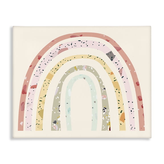 Stupell Industries Eclectic Children's Abstract Pattern Rainbow Canvas Art, 20 x 16, by Lil' Rue