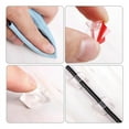 thumbnail image 3 of 100 clips autoadhesivos para guirnaldas de luces exteriores, mini ganchos para cables, organizador de cables, color negro., 3 of 5