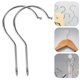 thumbnail image 3 of 20 piezas Clips para colgar pantalones universales Sujetadores para perchas Reemplazo de gancho para colgar ropa para tiendas de ropa Exhibición minorista y uso doméstico, 3 of 5