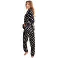 thumbnail image 2 of Angelina Cozy Fleece Notch Collar Pajama Set with Pockets, 2 of 3