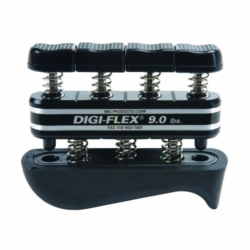 Digi-Flex-10-0744 Système d'Exercice Main et Doigt Noir, Résistance de 9 lbs