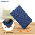 thumbnail image 4 of EpicGadget Case for Amazon Fire 7 Tablet (12th Generation, 2022 Released) - Soft Lightweight Diamond Grid Protective Silicone Cover Case + 1 Stylus and 1 Screen Protector (Navy Blue), 4 of 5