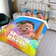 thumbnail image 3 of Mighty Little Bheem: Festival of Colors Cartoon 3 Piece Bedding Set Comforter Set Cute Duvet Cover Sets Super Soft Girls Bedding Set Kids Bedroom Gifts,1 Duvet Cover with 2 Pillowcases Twin, 3 of 6