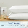 thumbnail image 3 of California Design Den 100% Cotton Pillowcases, Pillow Case Set of 2, Luxury 400 Thread Count Sateen Pillowcases, Match with Our 400 Thread Count Sheets, 3 of 8