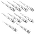 thumbnail image 2 of 10pcs Solid Punk Bullet Large Spikes Metal Leather Rivets Diy Silver Cone Studs, 2 of 3
