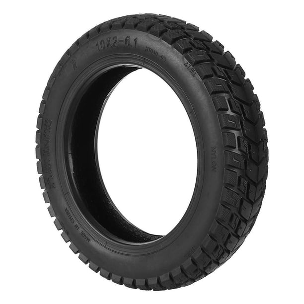 Pneu Tubeless 10x2-6.1 Pouces – Caoutchouc Robuste, Compatible Trottinettes Pro, Pro2, 1S (M365)