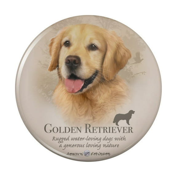 Golden Retriever Dog Breed Kitchen Refrigerator Locker Button Magnet