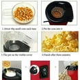 thumbnail image 2 of Popcorn Maker Electric Corn Popcorn Maker Household Automatic Mini Hot Air Popcorn Making Machine DIY Corn Popper Children Gift - Fat Free and Healthy, 2 of 7