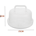 thumbnail image 4 of Box Portable Cake Box Muffin Carrier Clear Container with Lid, 4 of 5
