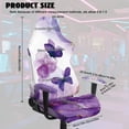 thumbnail image 2 of SCRAWLGOD Butterfly Floral Marble Print White Violet 4 Pieces Gaming Chair Cover with Armrest Slipcovers Stretchy Washable Computer Chair Seat Slipcovers Cat Scratch Proof, 2 of 7