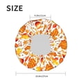 thumbnail image 5 of Yiaed Autumn Sweater Warmth Print Reusable Shower Cap & Bath Cap & Lined, Oversized Waterproof Shower Caps Designed for all Hair Lengths, 5 of 7