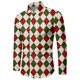 thumbnail image 3 of Camisas navideñas con estampado 3D de tema de Año Nuevo shaom blusas de manga larga para hombre, 3 of 5