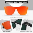 thumbnail image 6 of LINVO Oversized Trendy One-Piece Mirrored Lens Polarized Shades Fashion Red Sunglasses for Men, 6 of 8