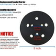 thumbnail image 5 of 5 Inch 5 Hole Sander Pad Hook And Loop For Porter Cable 333 334 Rep 13904 13909, 5 of 5