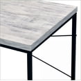 thumbnail image 4 of Desks, Industrial Rectangular Writing Desk - No Storage, Faux Concrete Top, Metal Sled Base | Antique White & Black Finish | Metal,Synthetic Wood, 4 of 6