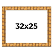 32x25 Frame Beige Real Wood Picture Frame Width 3 inches | Interior Frame Depth 0.5 inches |
