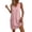 001Pink, variant on Womens Summer Linen V Neck Short Dresses 2026 Sleeveless Mini Dress Casual Tank Dress Sundress with Pockets