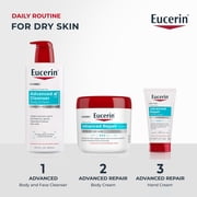 Eucerin Advanced Repair Body Cream for Dry Skin, 16 oz Jar