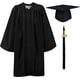 thumbnail image 1 of Toga de graduación para niños en edad preescolar y gorro de graduación con colgante 2023 para niños y niñas, color negro, 1 of 5