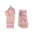 thumbnail image 1 of FlapJackKids - Gants Tricotés Sans Doigts wFlap Dino Rose 2-4 Ans, 1 of 1