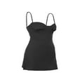 thumbnail image 4 of EIMELI Solid Color/Floral Printed Sleeveless Low-Cut Slim-Fit Sling Dress  Casual Simple Sweet One-Piece Clothes, 4 of 7