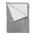 thumbnail image 2 of Geometric Rhombus Soft Flannel Fleece Blanket, Repetitive Pattern of Simplistic Nested Outline Shapes Symmetry, Cozy Plush for Indoor and Outdoor Use, 50" x 70", Charcoal Grey White, by Ambesonne, 2 of 5