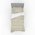 thumbnail image 2 of Ambesonne Floral Bedding Set 4 Pcs, Scandinavian Flowers Spring, Queen, Eggshell Multicolor, 2 of 3
