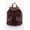 Brown, variant on Vegan Leather Backpack, Studded Rivet Drawstring Backpack Purse, Gothic Punk Shoulder Bag for Travel, School & Everyday Use