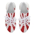 thumbnail image 5 of Aesthetic Raspberry Red And White Sunburst Walking Shoes for Men Woman Lightweight Tennis Fashion Elastic Sports Shoes Cushion Basketball Shoes, 5 of 7