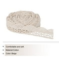 thumbnail image 3 of Unique Bargains Lace Trim Ribbon 30 Yards 0.79 Inch Cotton Elastic Trim for Craft,Gift Wrappers,Headbands,Beige Style 1, 3 of 5