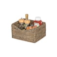 thumbnail image 2 of Kouboo La Jolla Rattan Organizing & Shelf Basket, Woven Baskets For Shelves, Foldable Cube Storage Baskets Bins, Pantry, Black Wash, 2 of 6