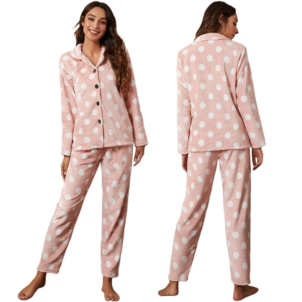 100% Cotton Lawn Polka Dot Strappy Pyjamas Ladies Sleeveless Pajamas PJ's Fionaz