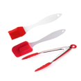 thumbnail image 1 of 1pc/3pcs Tong&Oil Brush&Silicone Spatula Cookware Utensils Food Grade Cooking Clamp Kitchen Home Salad Serving BBQ Tool Scraper, 1 of 3