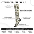 thumbnail image 3 of Lsque Vintage Animals Palm Tree Pattern Sport Compression Socks for Men & Women 15-20 mmHg Knee High Nurse Pregnant Running Medical and Travel Athletic, 3 of 6