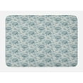 thumbnail image 1 of Floral Bath Mat, Shabby Chic Vintage Style Flowers Feminine Romantic Pastel Toned Artsy Pattern, Non-Slip Plush Mat Bathroom Kitchen Laundry Room Decor, 29.5 X 17.5 Inches, Baby Blue Grey, Ambesonne, 1 of 2