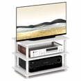 thumbnail image 2 of Furinno TURN-N-TUBE 3-Tier Corner Entertainment Center for TVup to 32 Inch White, 2 of 6