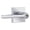 Chrome, variant on Miseno MLK1022XSN Lorton Flat Bar Single Cylinder Keyed Entry Door Lever Set - Nickel