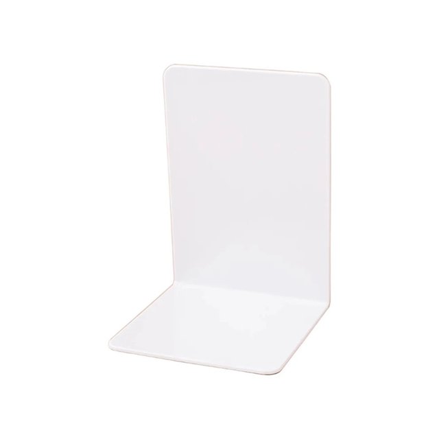 Bookends L-Shaped Book Stoppers Desk Bookshelf Book Holders Shelf Book End for Library