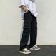 thumbnail image 3 of Pantalones casuales holgados de algodón blancos para hombre, con múltiples bolsillos, estilo funcional, los más vendidos de Shopee, comercio transfronterizo, pantalones de trabajo, 3 of 4
