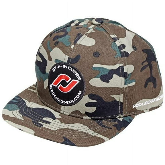 RockJock RJ-715002-1 Hat with Round RJ Logo, Camo