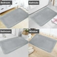 thumbnail image 6 of Memory Foam Bath Mat, Large Bathroom Rugs Non Slip, Soft and Comfortable Mat, Water Absorbent Bath Rug Runner for Shower Bathroom Floors, 24 x 36 Inches, Gray, 6 of 7