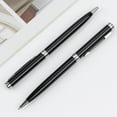 thumbnail image 3 of HeroNeo 2pc Luxury Retractable Ballpoint Pen Black Ink Pen 0.5mm Point for Men Women Professional Executive Office Creative Gift, 3 of 13