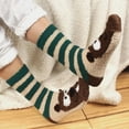 thumbnail image 4 of BambooMN Beaver Socks for Women, Fuzzy Cozy Animal Crew Socks, Warm Gifts, 2 Pairs, 4 of 6
