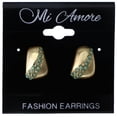 thumbnail image 2 of Mi Amore Stud-Earrings Gold-Tone/Green, 2 of 2