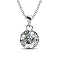 thumbnail image 1 of Pendentif Diamant en Moissanite Grade A Test 1 Crt, 1 of 1