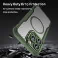 thumbnail image 6 of Allytech Carbon Fiber Case for iPhone 14 Pro Max | 360-Degree Protection | Thin & Light Design | Full Camera Lens Protection | Anti-Fingerprint & Non-Slip | Flexible & Luxury | Green, 6 of 9