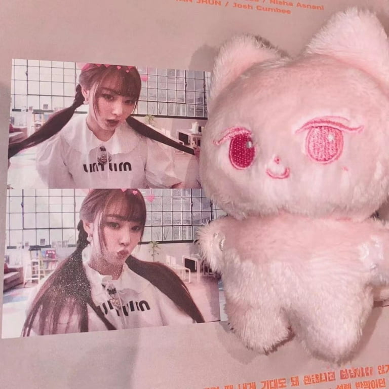 Kpop Idol AESPA GISELLE Animal Doll Pink Cat Plush Doll