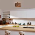thumbnail image 4 of Globe Electric Lulu 1-Light Matte Brass Indoor Flush Mount Ceiling Light with Twine Shade, 4 of 10